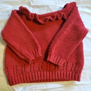 ❤️Baby Girl 0/3 Month Red Sweater❤️